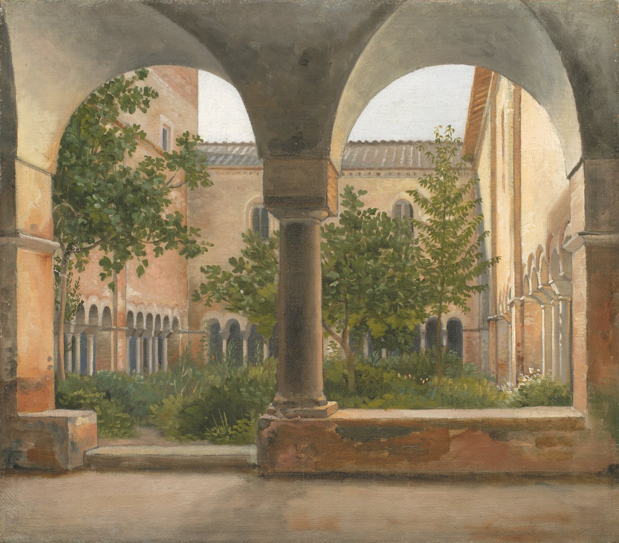 Klostrene i San Lorenzo utenfor murene i Roma av Christoffer Wilhelm Eckersberg