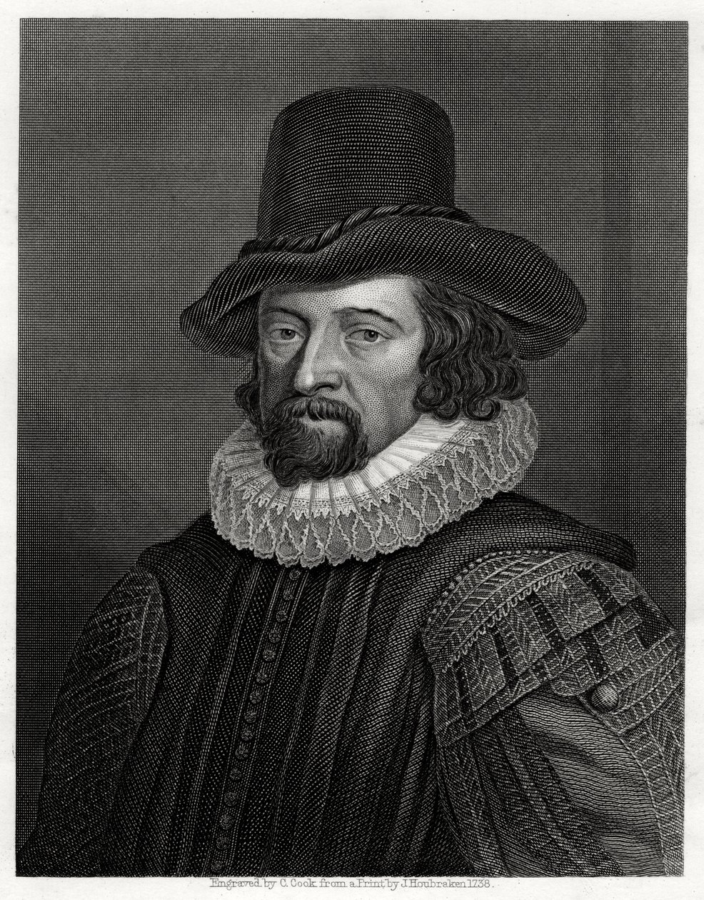 Francis Bacon, Viscount St Albans, engelsk filosof, vitenskapsmann og statsmann, 1800-tallet av C. Cook