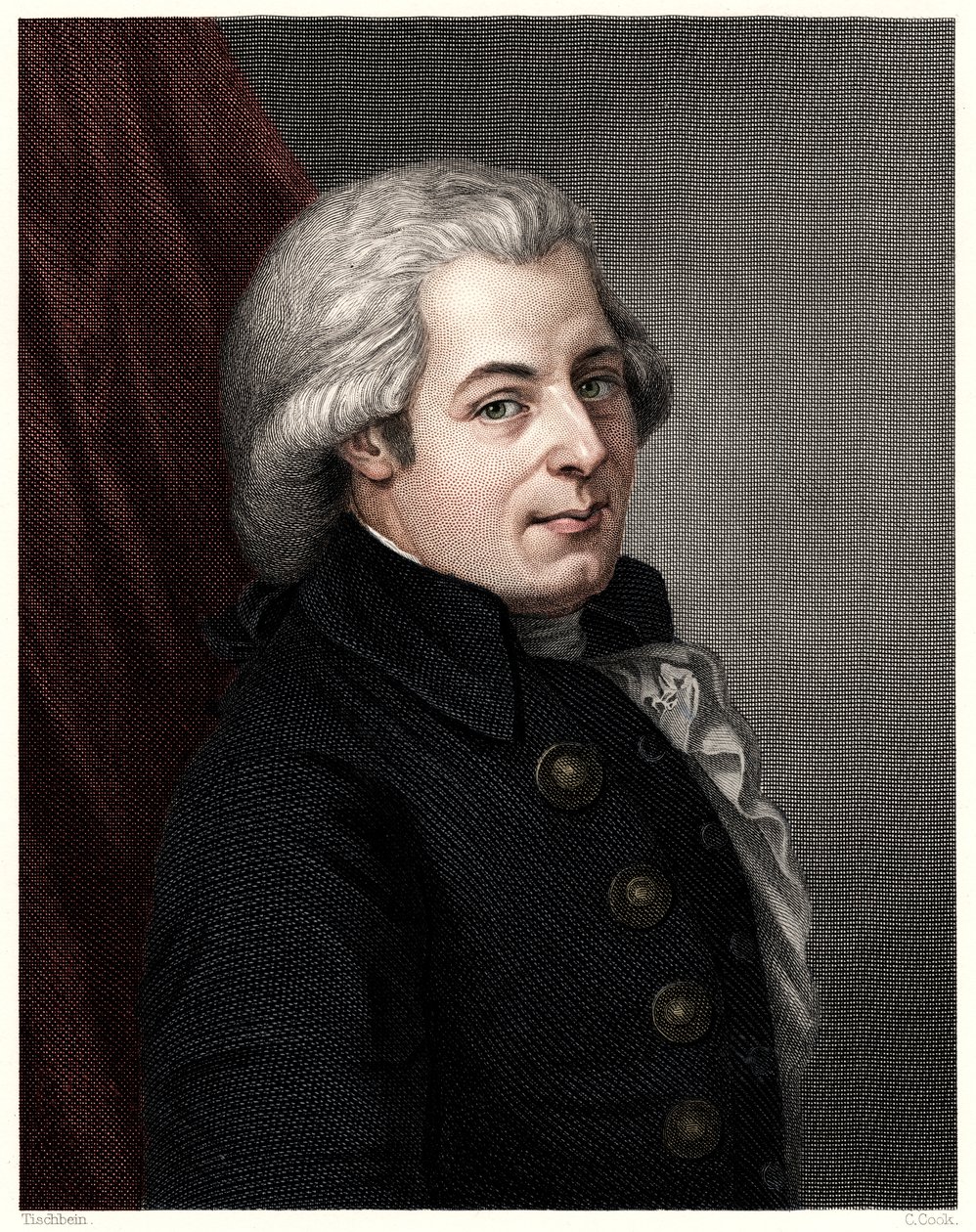 Mozart, c1777, 1800-tallet. av C. Cook