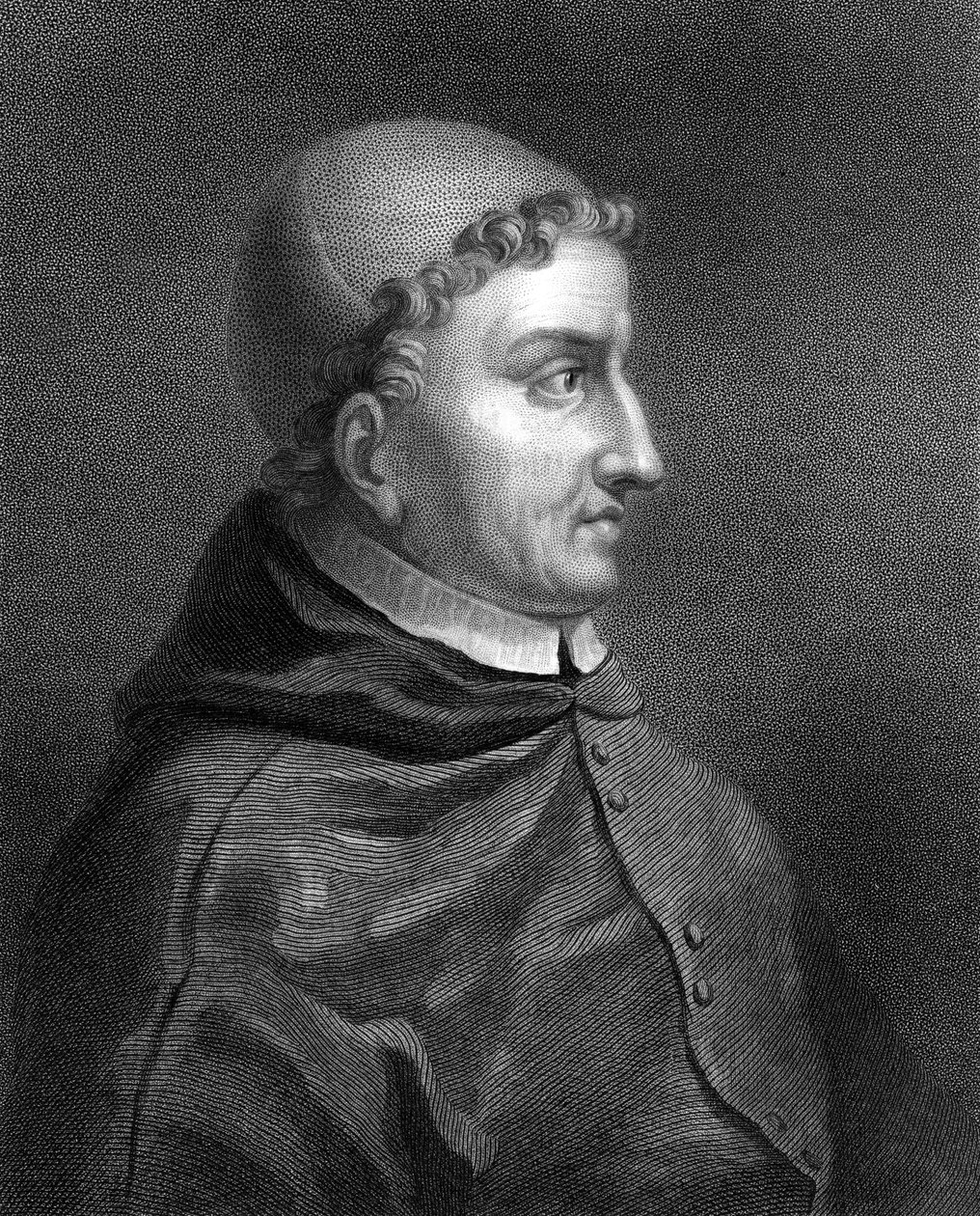 Kardinal Cisneros, spansk kardinal, inkvisitor og statsmann, 1836. av C. E. Wagstaff