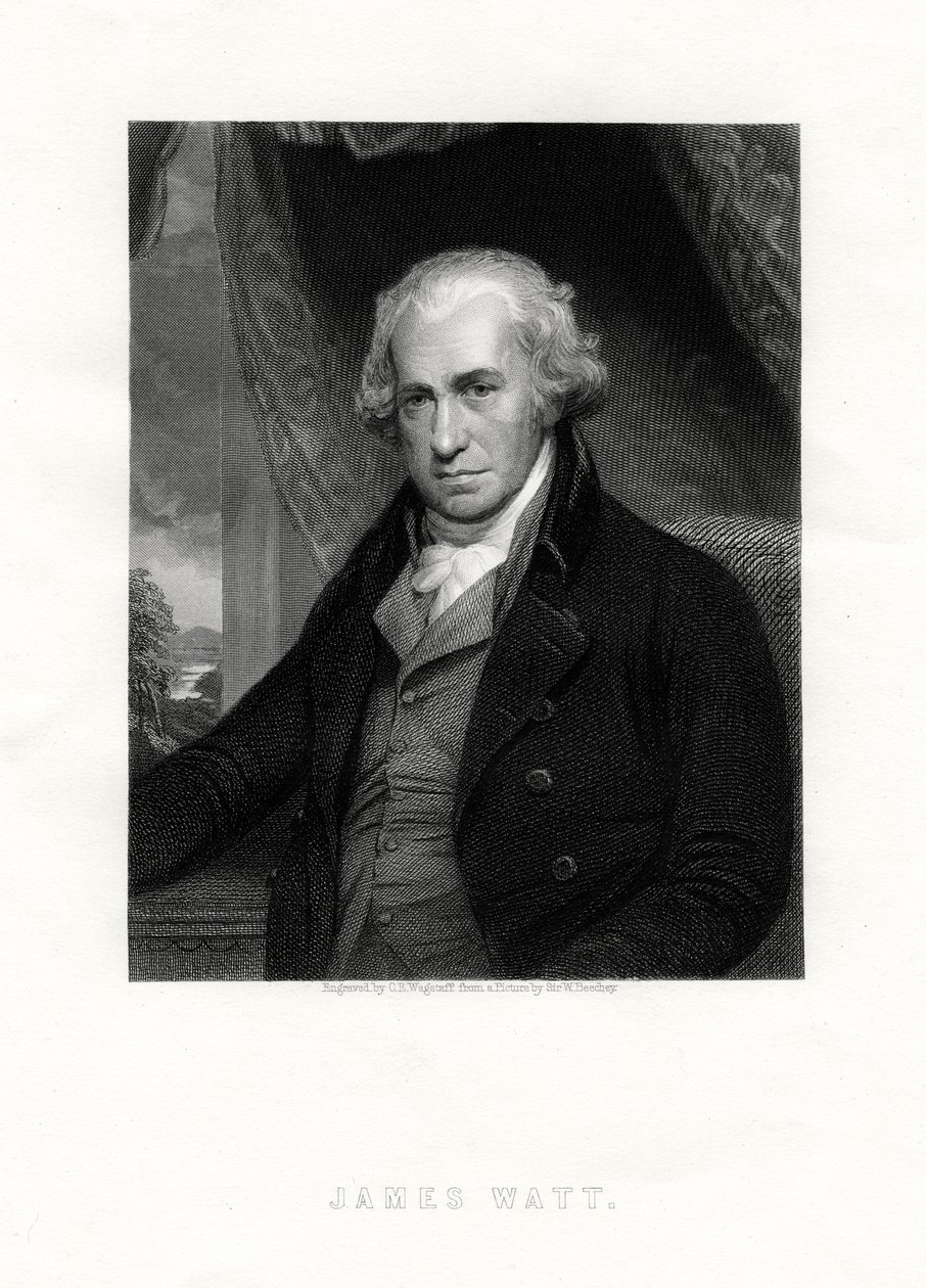 James Watt, skotsk oppfinner og ingeniør, 1800-tallet. av C. E. Wagstaff