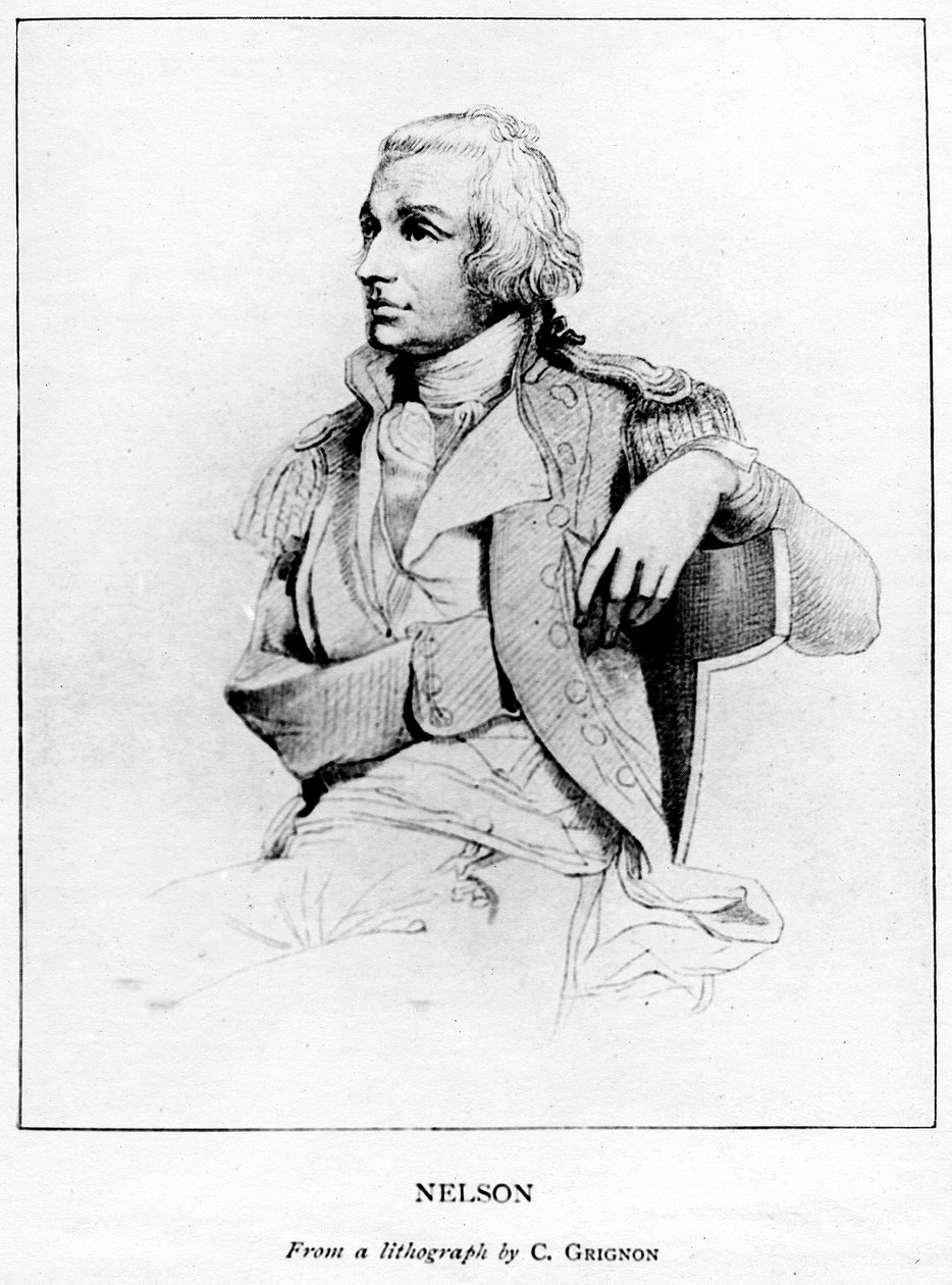 Horatio Nelson, 1. Viscount Nelson, engelsk marinekommandør, 1800-tallet av C. Grignon