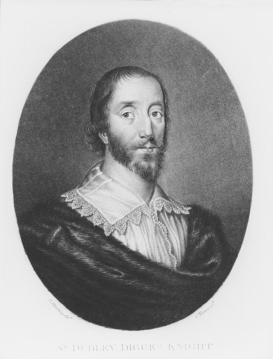 Sir Dudley Digges (1583-1639) illustrasjon fra 