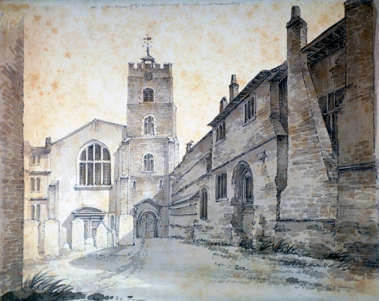 St Bartholomew-the-Great, City of London, 1803 av C John M Whichelo