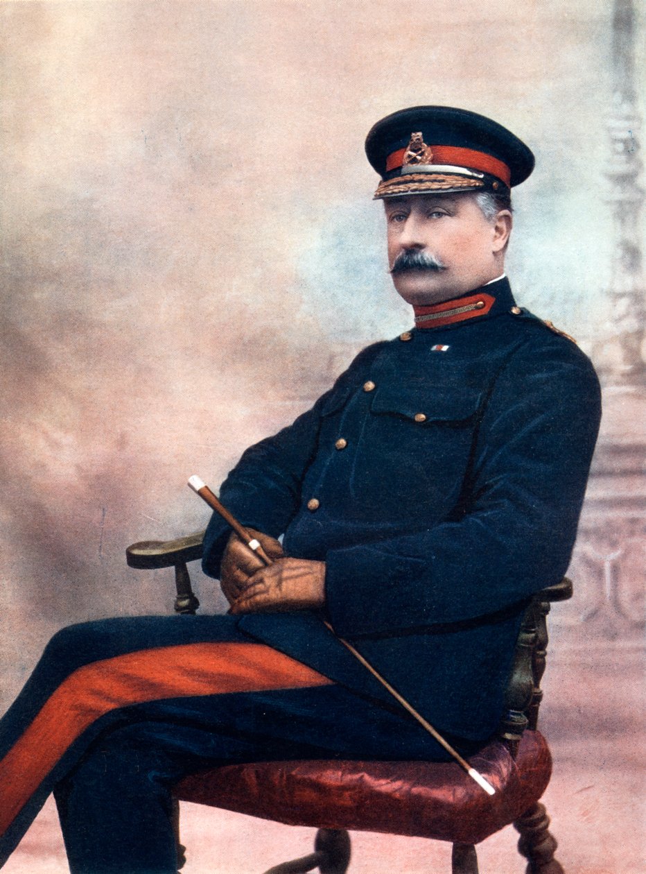 Generalmajor Charles Edmond Knox, kommanderte 12. brigade, Sør-Afrika, 1902. av C Knight