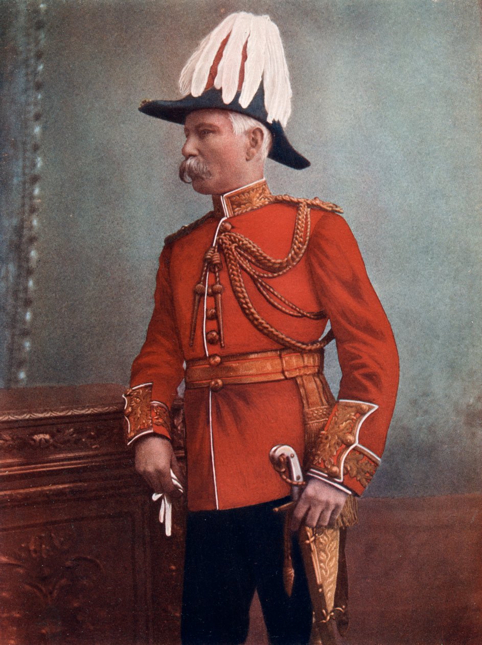 Generalmajor GH Marshall, kommanderende Royal Artillery, South Africa Field Force, 1902. av C Knight