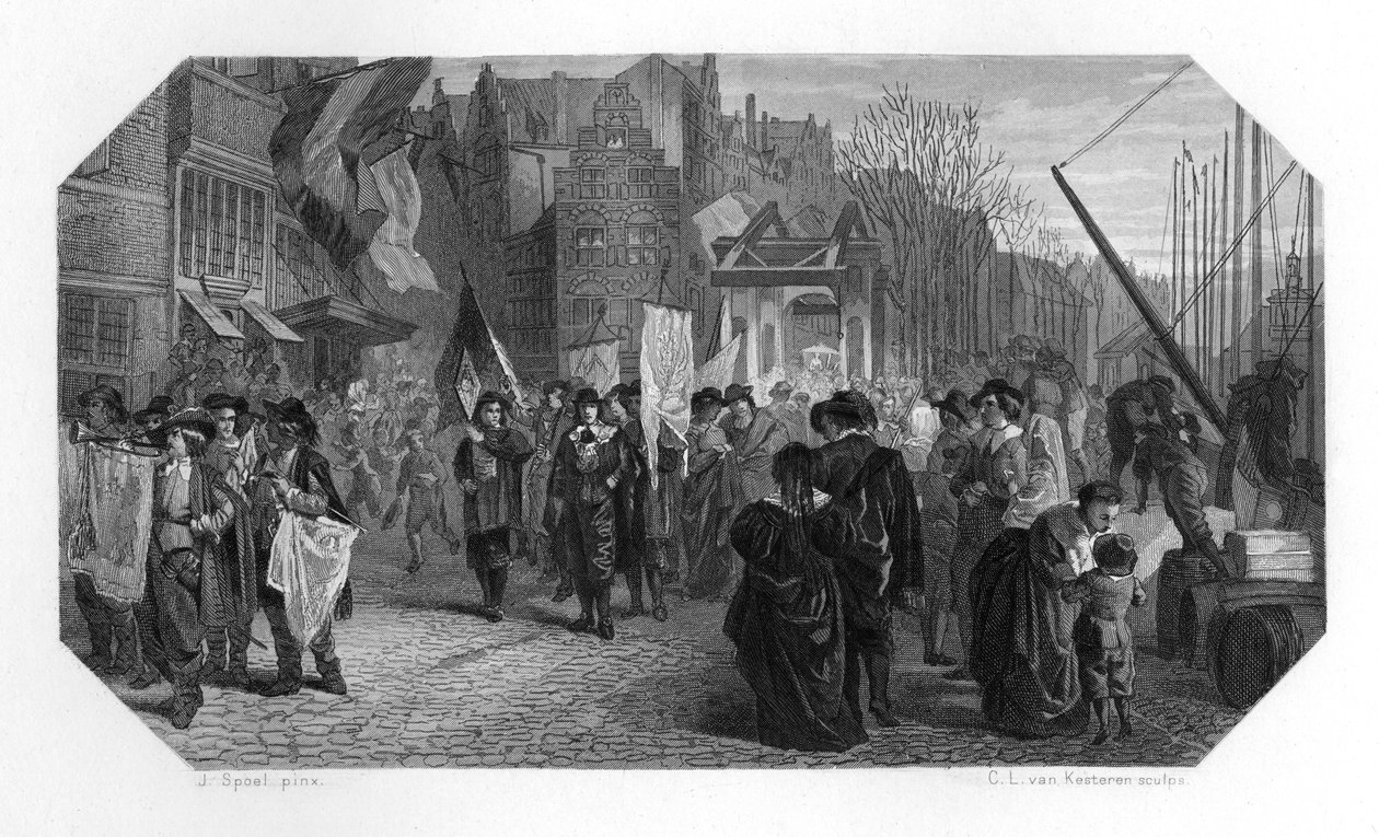 Rederijers, Rotterdam, Nederland, 1642 c1870 av Domenico del Barbiere