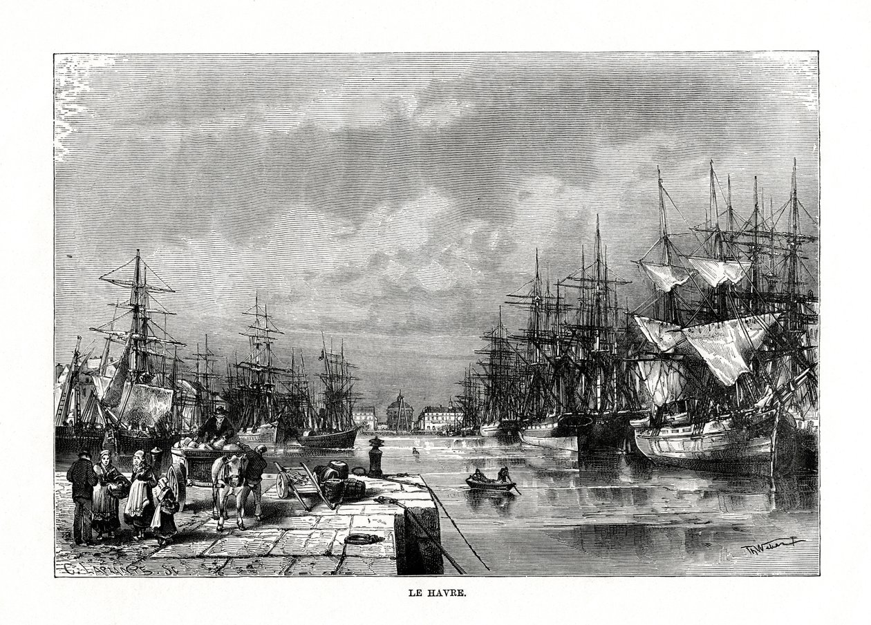 Le Havre, Normandie, Nord-Frankrike, 1879 av C. Laplante