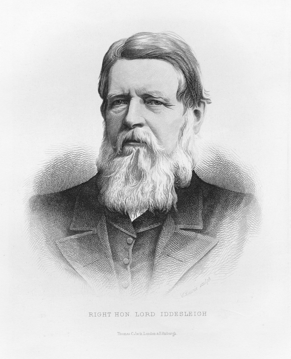Portrett av Right Hon Lord Iddesleigh av C. Laurie