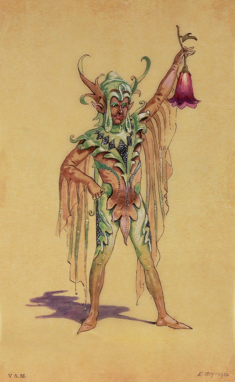 Robin Goodfellow, the Puck, kostymedesign for A Midsummer Night