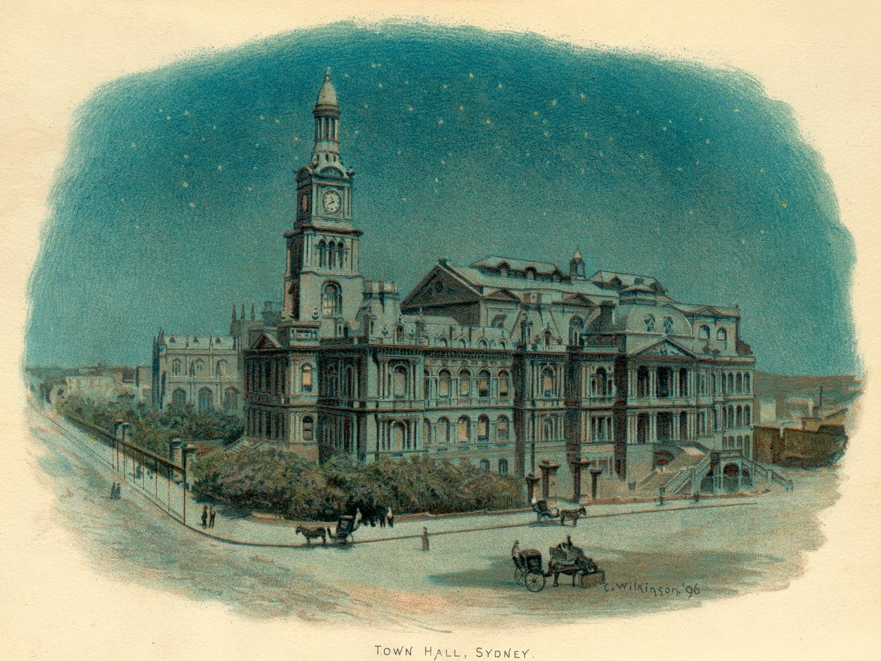 Rådhus, Sydney, New South Wales, Australia, 1896. av C. Wilkinson