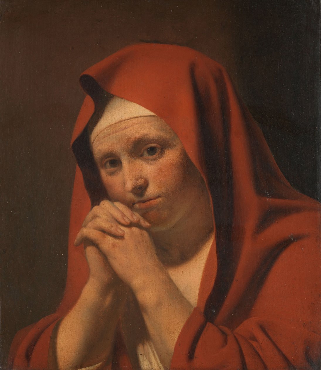 Kvinne ber av Caesar Boëtius van Everdingen (circle of)