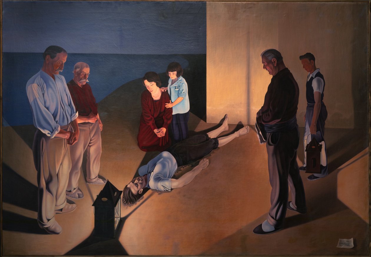 The Castaways, 1934. av Cagnaccio di San Pietro