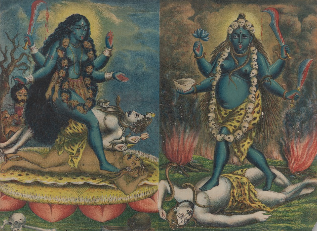 Kali Tara, ca. 1885-90. av Calcutta Art Studio