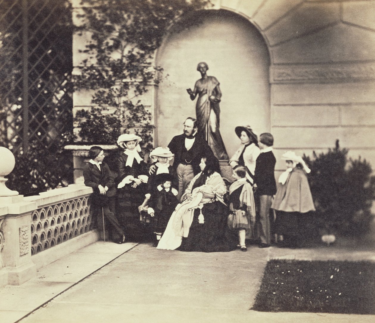 Kongefamilien, Osborne 1857 av Caldesi and Montecchi