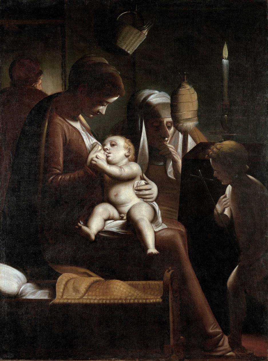 Madonna av stearinlyset, 1570-1575 av Cambiaso