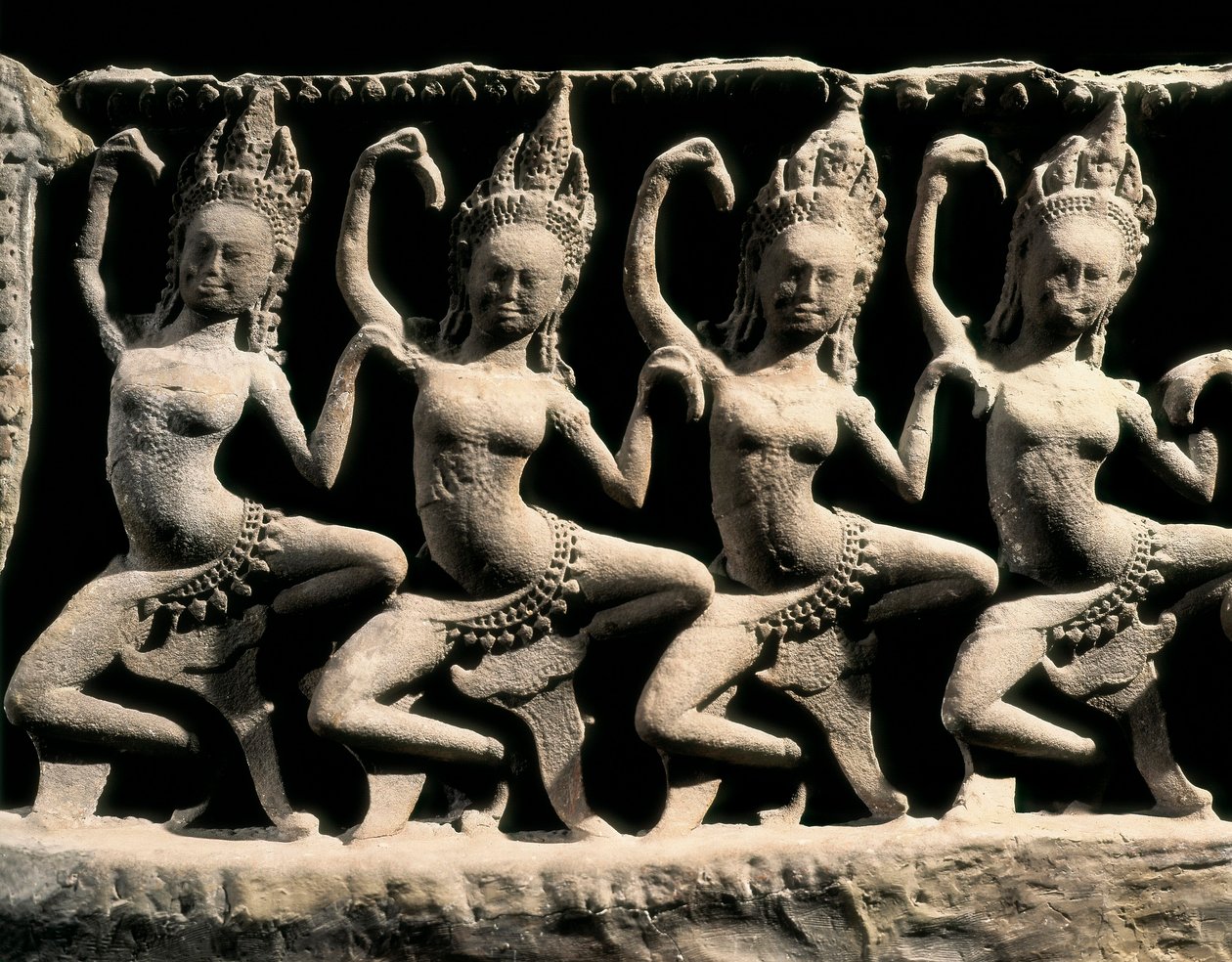 Hinduisk mytologi: apsaraene, veldig unge og vakre skapninger som danset ved Indras hoff av Cambodian