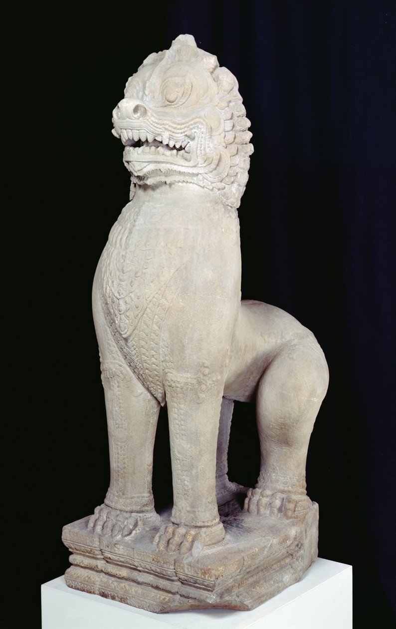 Lion, fra Preah Khan, Bayon Style av Cambodian Cambodian