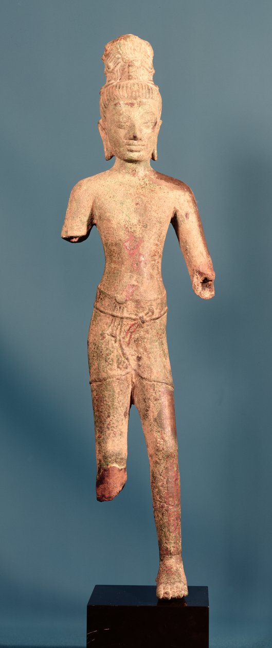 Maitreya Buddha, pre-khmer-figur, tidlig på 800-tallet (bronse) av Cambodian School