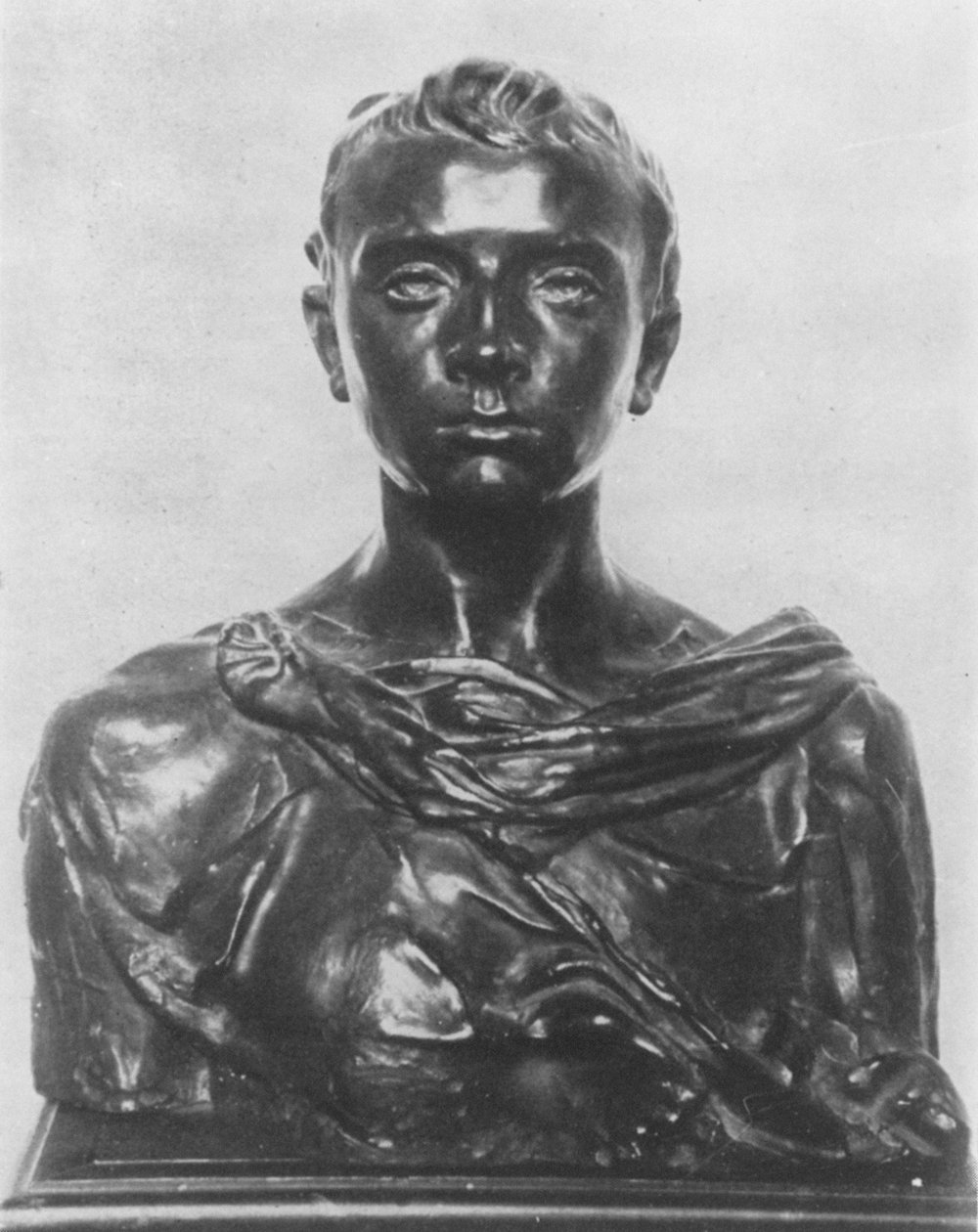 Byste av Paul Claudel som ungdom (bronse) av Camille Claudel