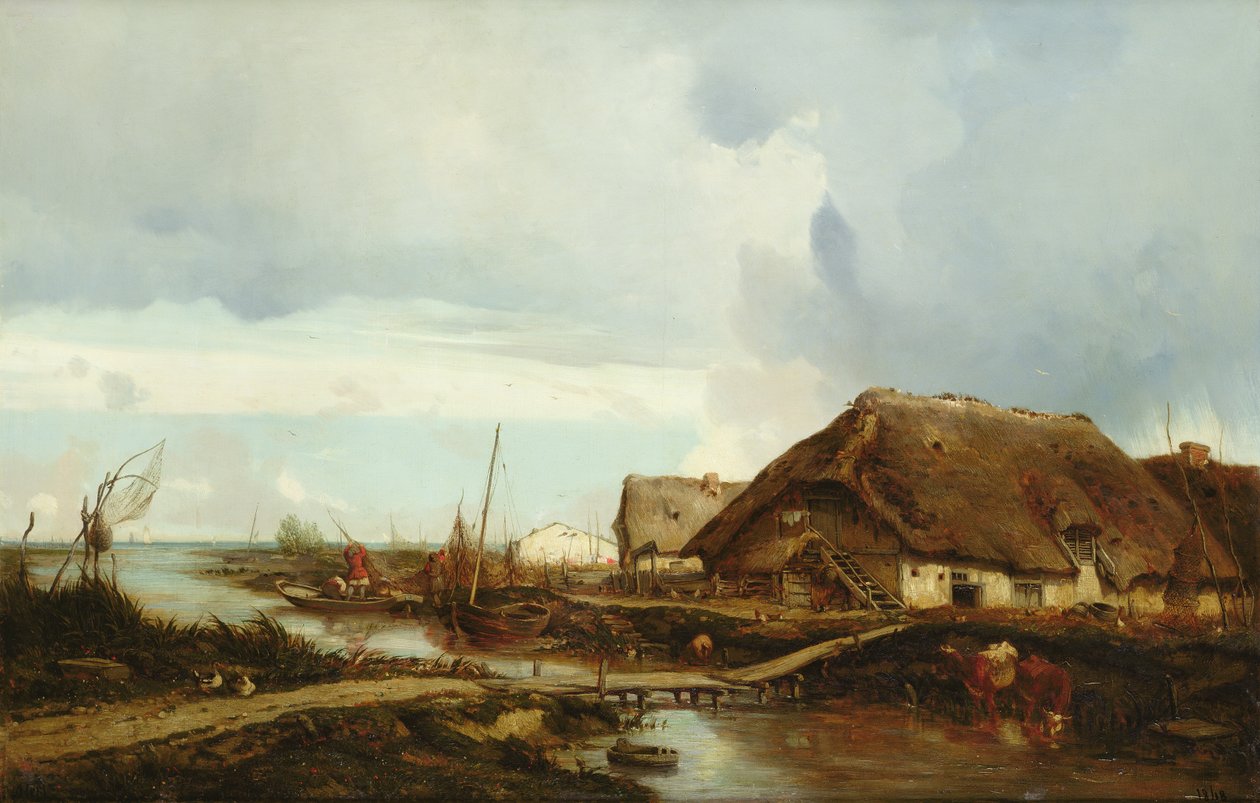 Normandiekysten, 1848 av Camille Flers