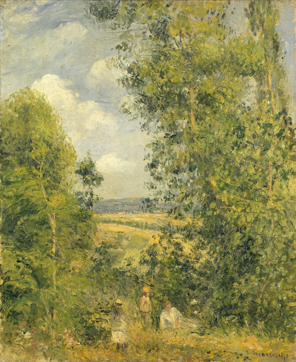 A Rest in the Meadow, 1878 av Camille Jacob Pissarro