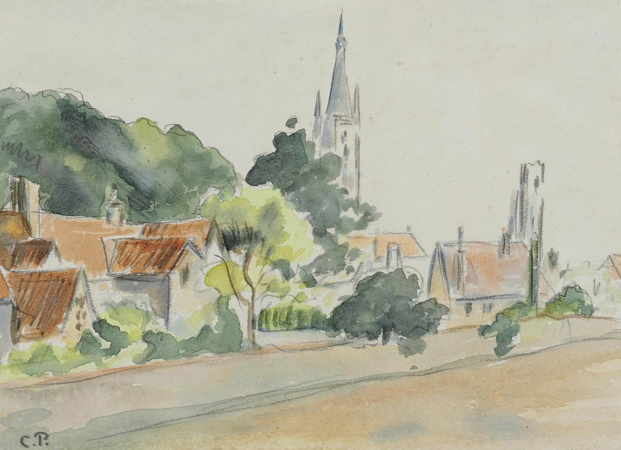 All Saints Church, Beulah Hill av Camille Jacob Pissarro