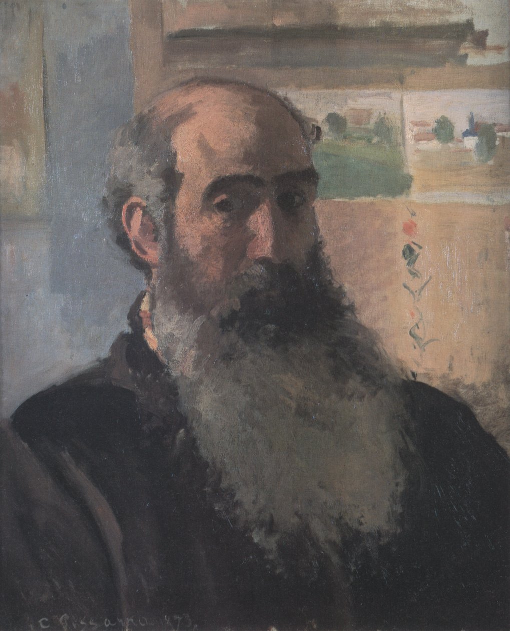 Selvportrett av Camille Jacob Pissarro