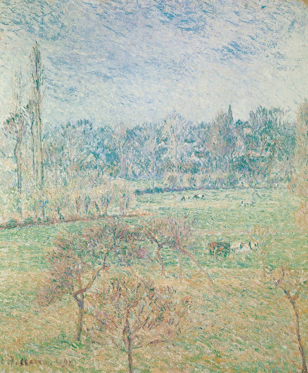 Høstmorgen, 1892 av Camille Jacob Pissarro