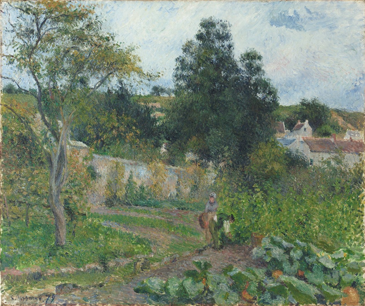 Grønnsakshage ved Eremitasjen av Camille Jacob Pissarro
