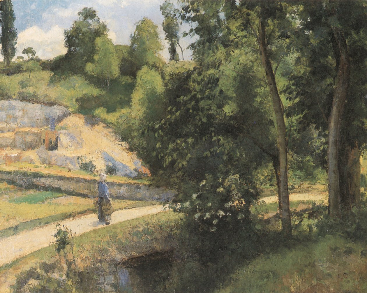 La Carrière, Pontoise av Camille Jacob Pissarro