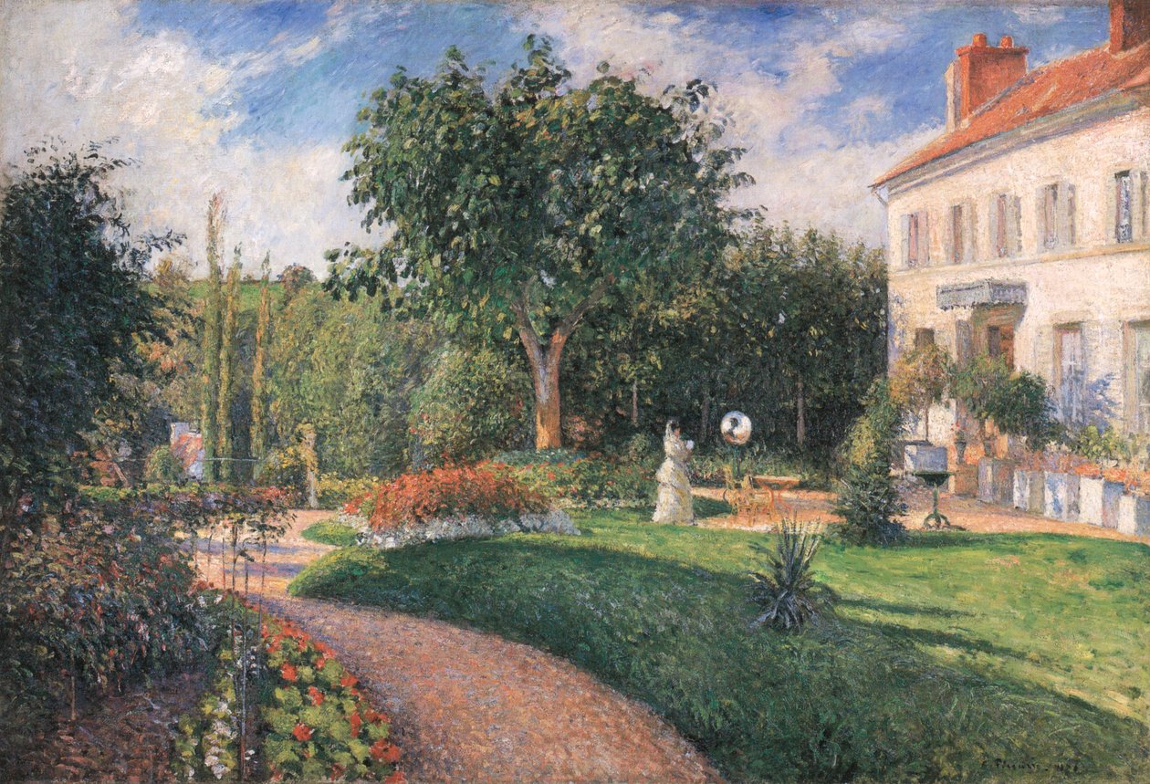 The Mathurins Garden, Pontoise av Camille Jacob Pissarro