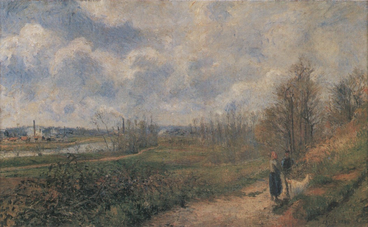 La Sente du Chou, Pontoise av Camille Jacob Pissarro