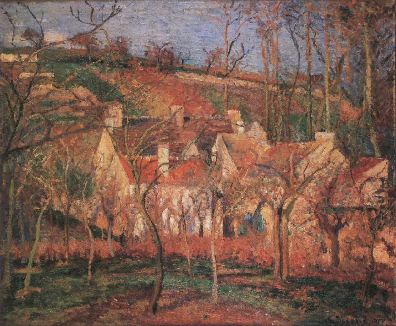La Verger, Côtes Saint-Denis i Pontoise av Camille Jacob Pissarro
