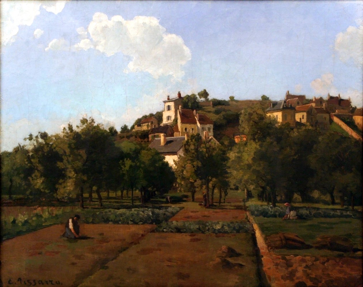 Le Gardin de Mauboisson, Pontoise av Camille Jacob Pissarro