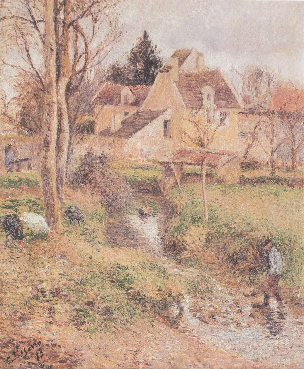 Ruisseau på Osny av Camille Jacob Pissarro
