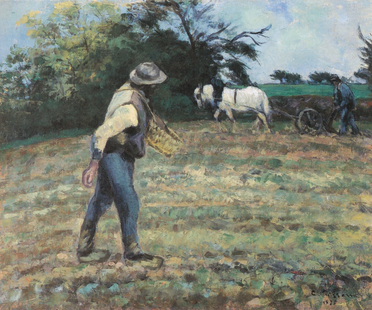 Såmannen, Montfoucault av Camille Jacob Pissarro