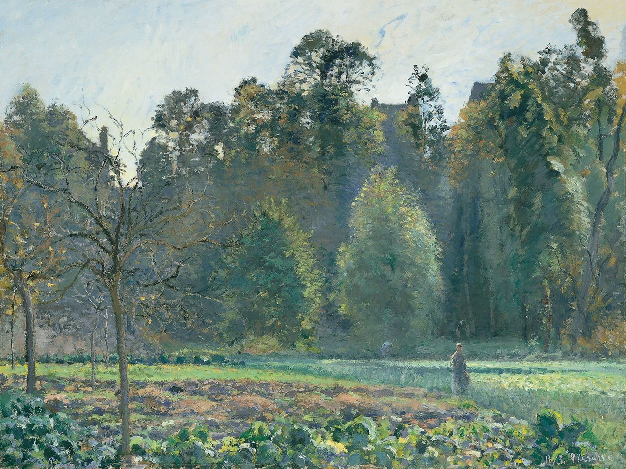 Kålfeltet, Pontoise av Camille Jacob Pissarro