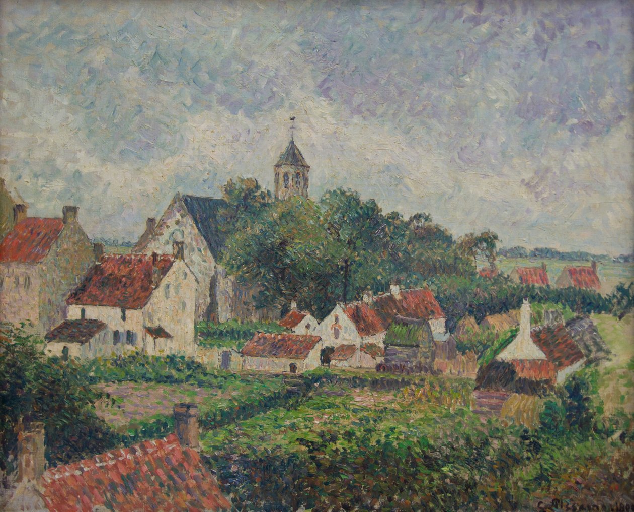 Knocke landsby av Camille Jacob Pissarro