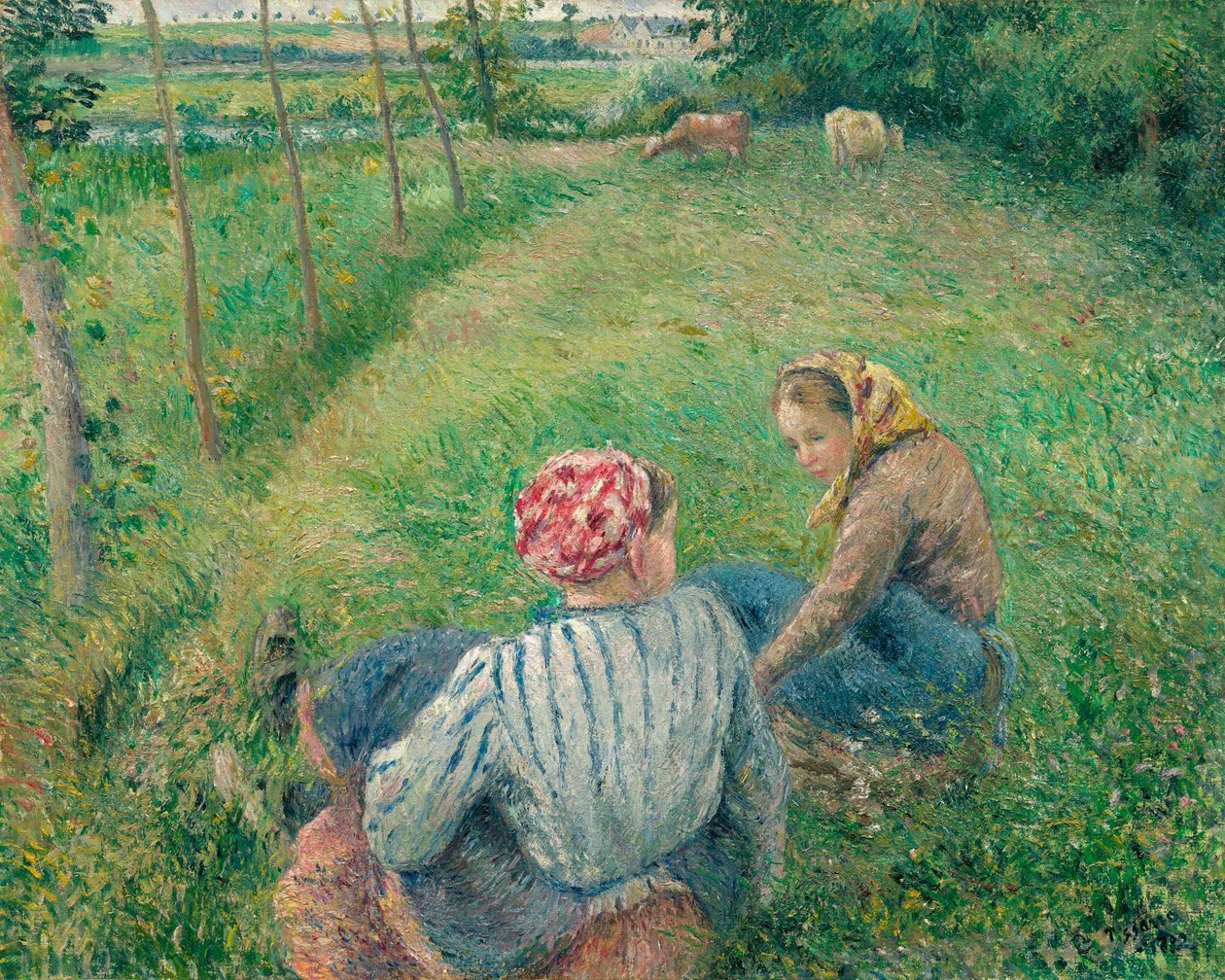 Unge bondejenter av Camille Jacob Pissarro