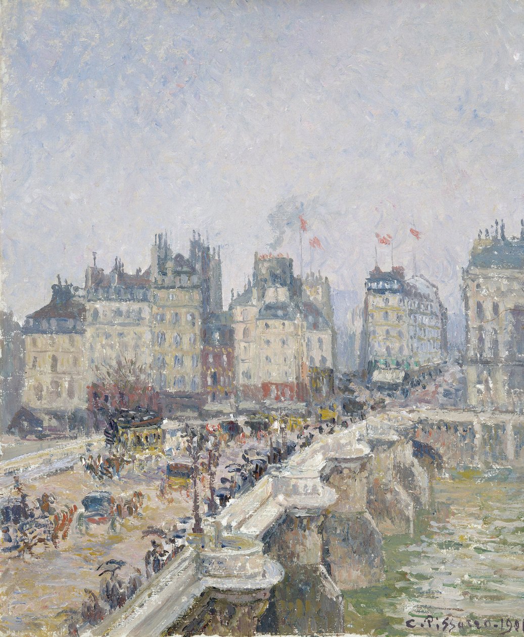 Pont Neuf, Paris, 1901 av Camille Jacob Pissarro