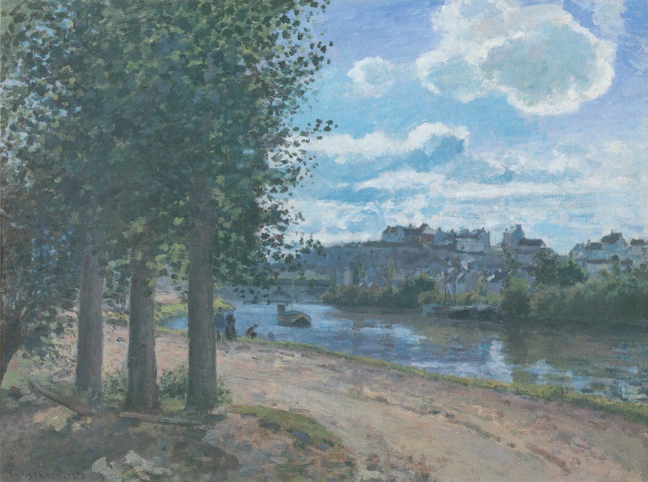 Pontoise, Banks of the Oise av Camille Jacob Pissarro