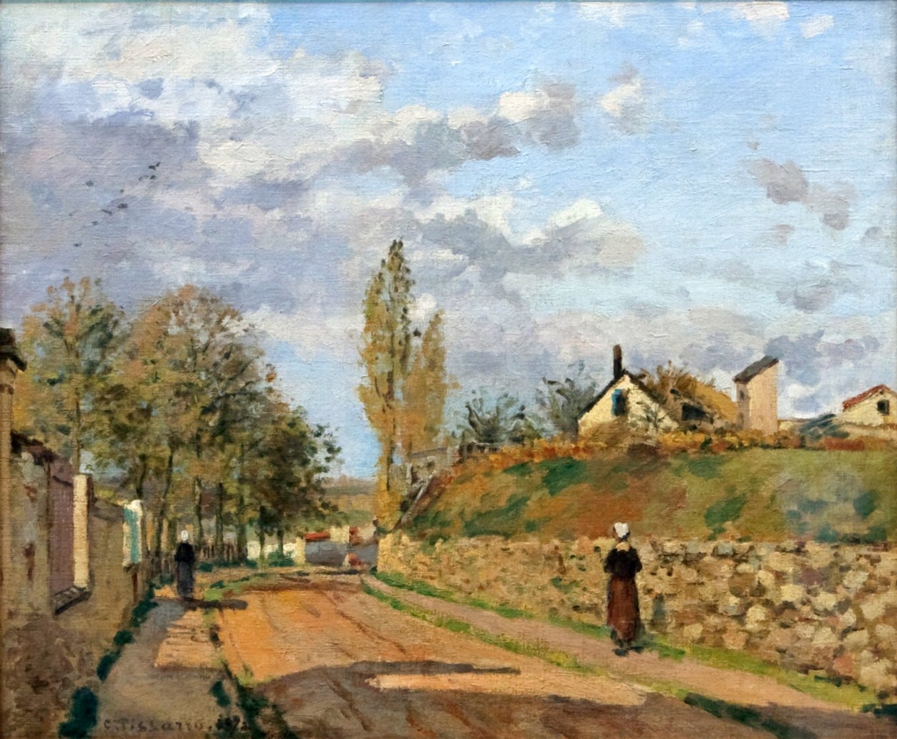 Rue de Beaujour, Pontoise av Camille Jacob Pissarro