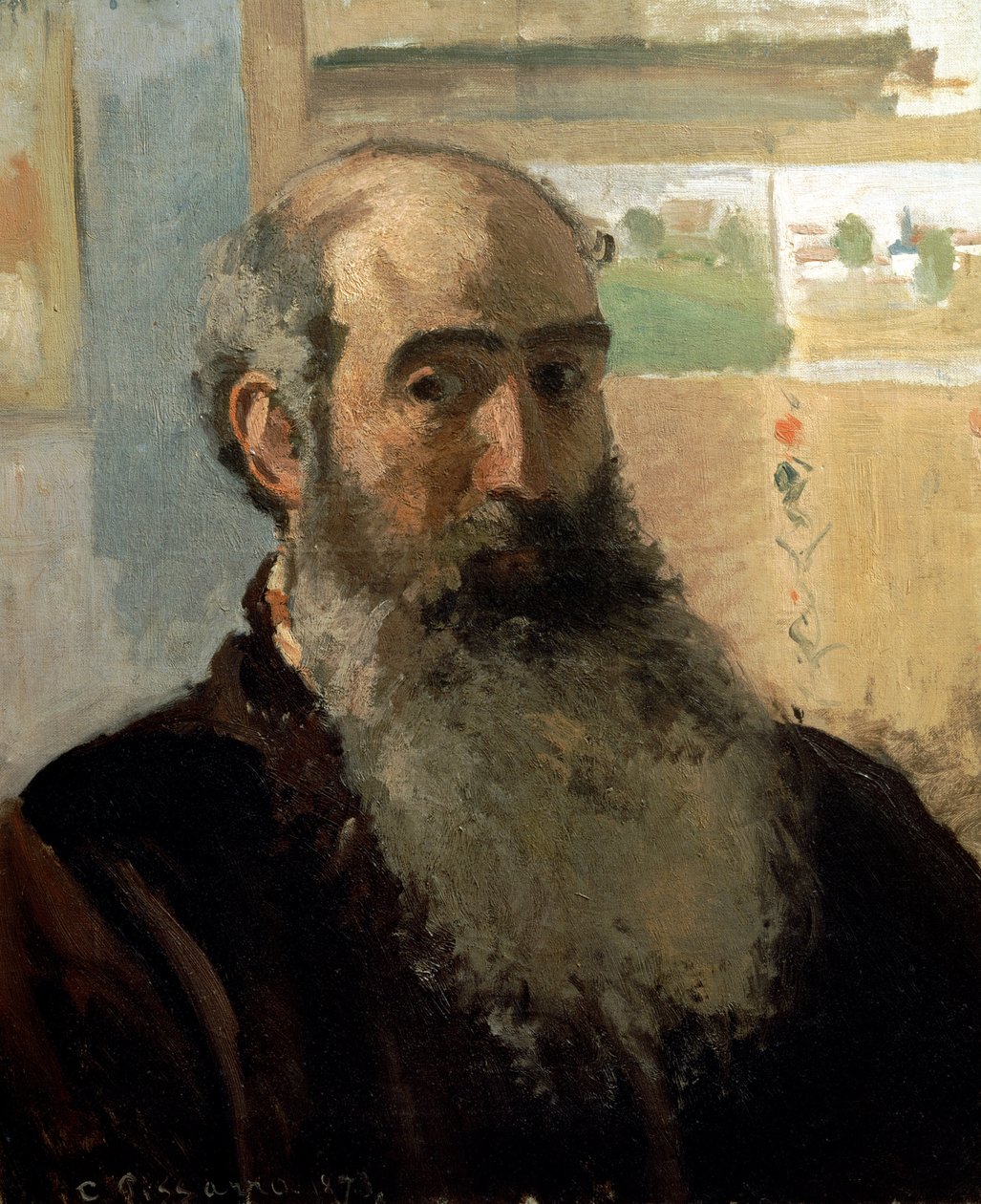 Selvportrett, 1873 av Camille Jacob Pissarro