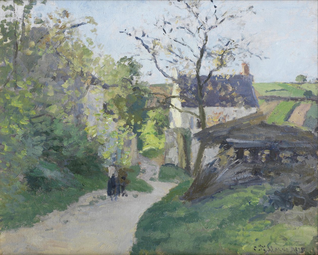 Den store flommen i Eremitasjen av Camille Jacob Pissarro
