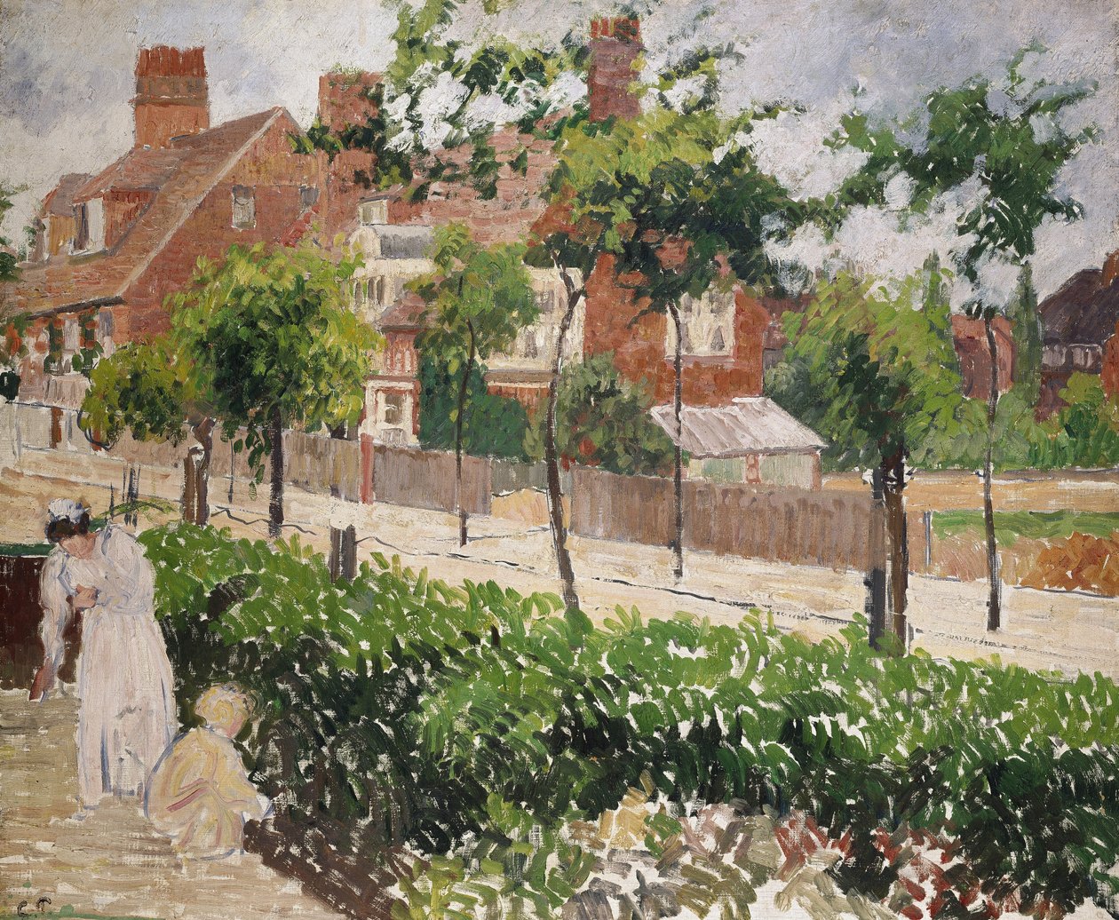 Bedford Park, Bath Road, London, 1800-tallet av Camille Jacob Pissarro