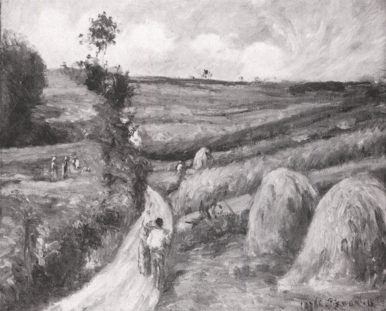 Oppoverbakke, rundt Pontoise av Camille Jacob Pissarro