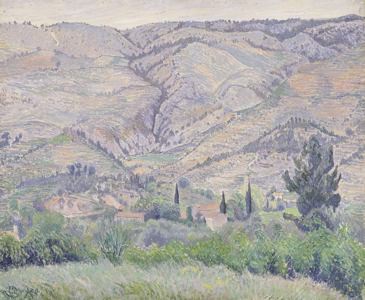 Le Ragas, nær Toulon, ca. 1930 av Camille Jacob Pissarro