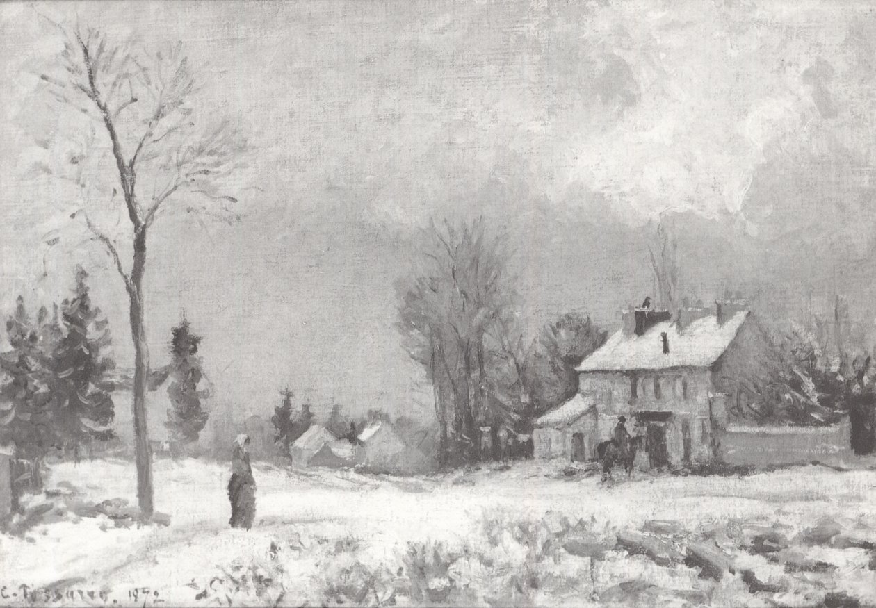 Rute fra Versailles til Saint-Germain til Louveciennes av Camille Jacob Pissarro