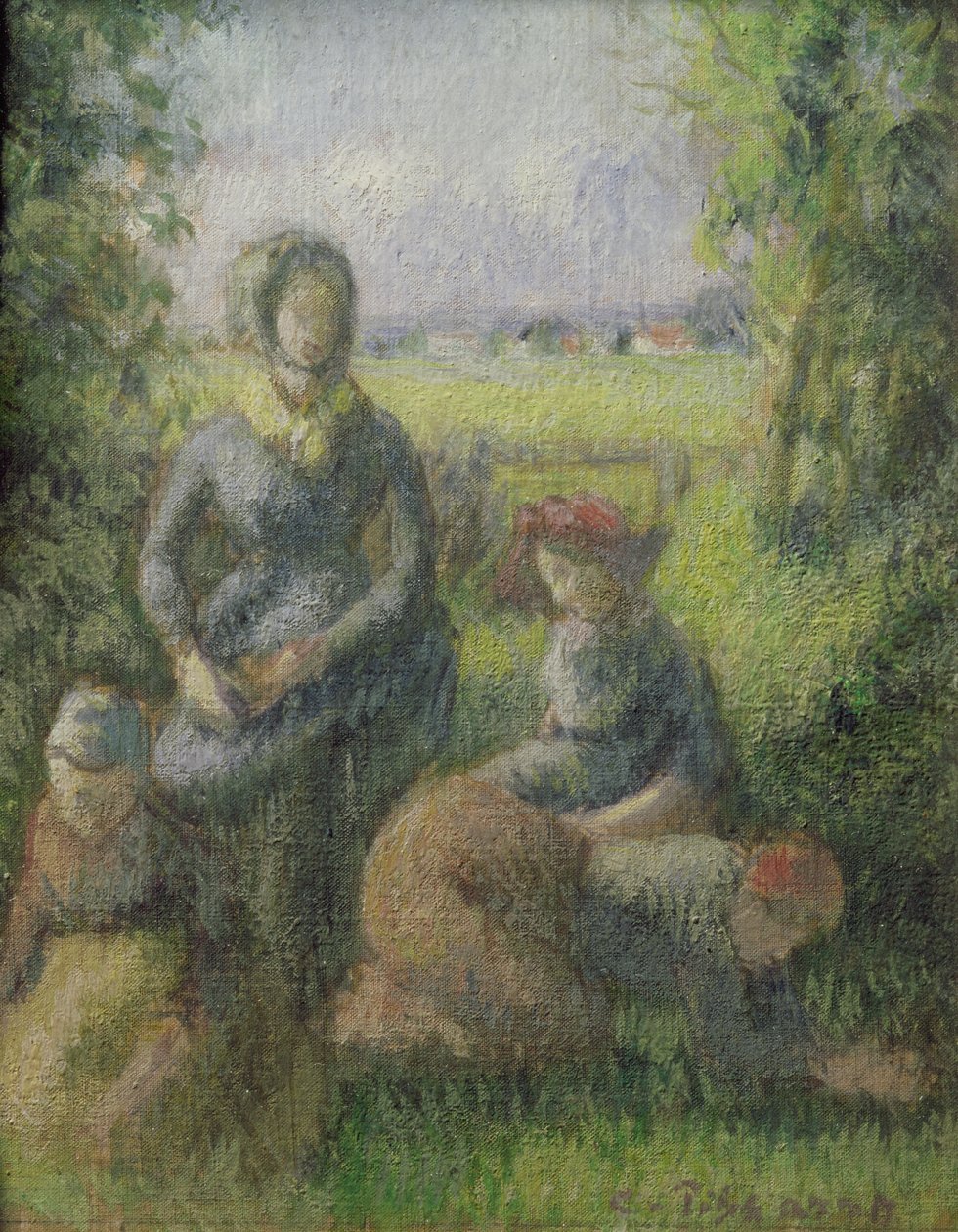 Rustikk scene av Camille Jacob Pissarro